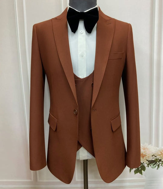 Elegant Three-Piece Formal Suit