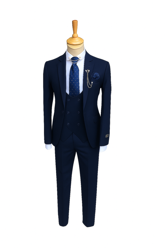 Classic Navy Blue Suit Set – Timeless Elegance Redefined