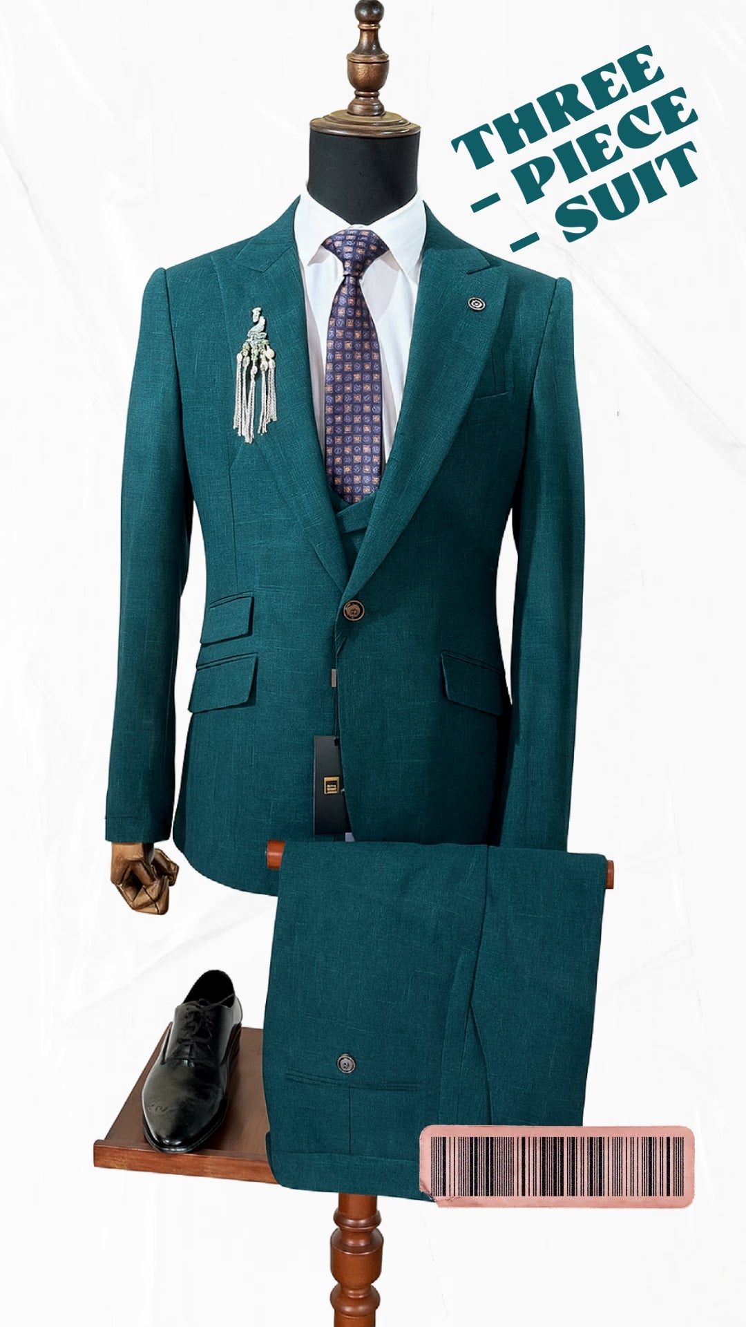 Men’s Formal Three-Piece Suit – Tailored Elegance for Special Occasions