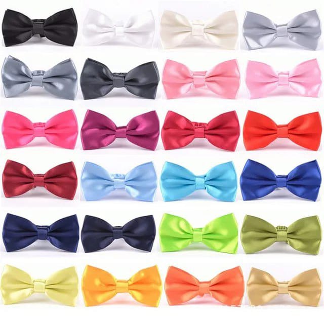 Men's Satin Bow Ties – Assorted Colors