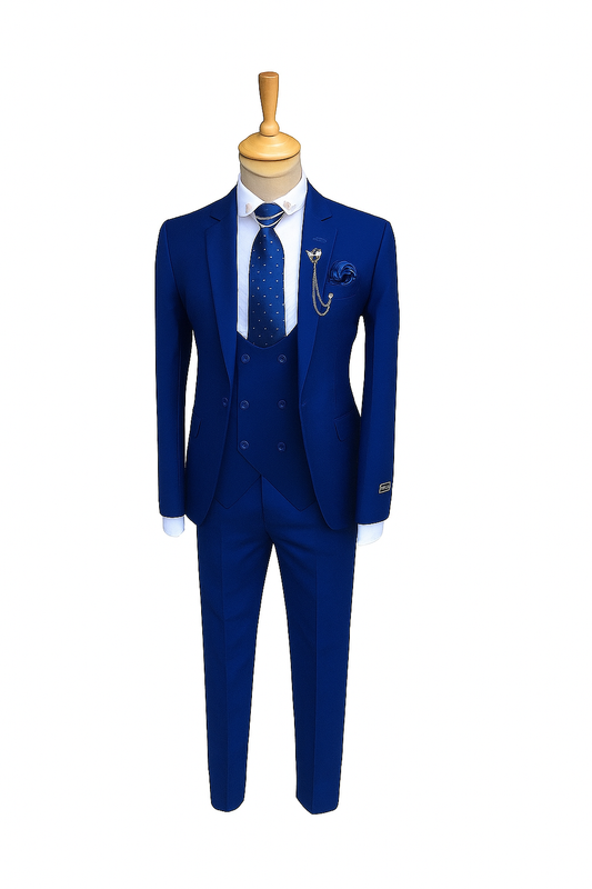 Royal Blue Three-Piece Suit
